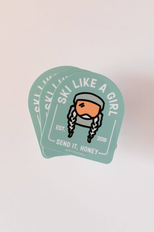 Ski Like a Girl - Ski Like a Girl Arch Sticker – Blorange-Goodwynn's