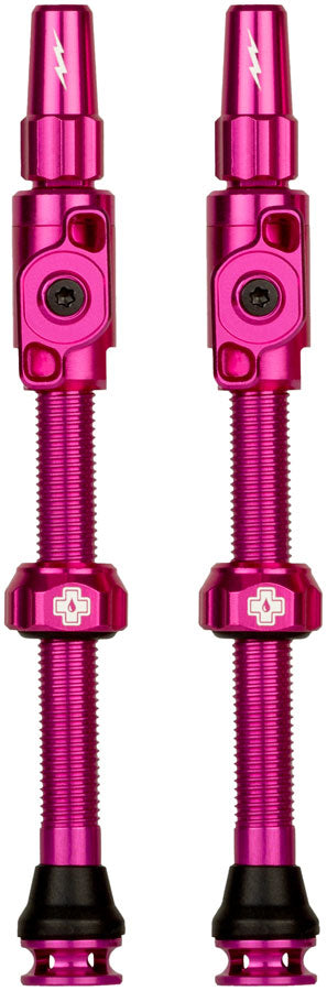 Muc-Off Big Bore Lite Tubeless Valve Stems - XLarge 60mm Pink-Goodwynn's