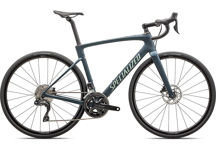 2026 Specialized Roubaix Comp Bike Satin Mettalic Deep Lake/White Sage Metallic  61