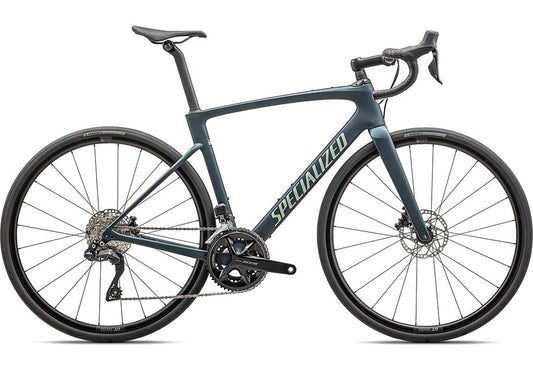 2026 Specialized Roubaix Comp Bike Satin Mettalic Deep Lake/White Sage Metallic  61-Goodwynn's