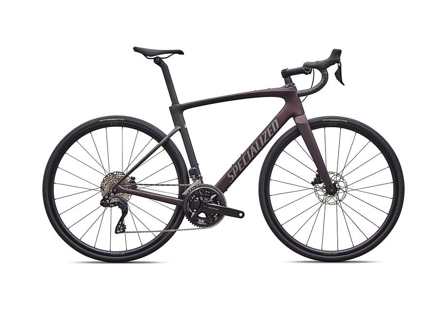 2026 Specialized Roubaix Comp Di2 Bike Satin Solidity Metallic/Obsidian Metallic Fade/Smoke 61