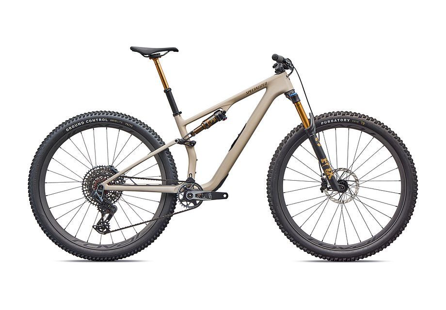 2026 Specialized Epic 8 Pro Evo Bike Satin Sandstone Metallic / Burnt Gold M