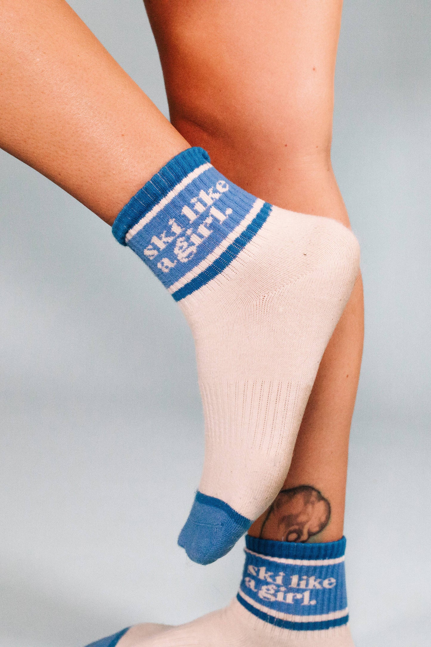 Ski Like a Girl - Ski Like a Girl Socks – Cobalt