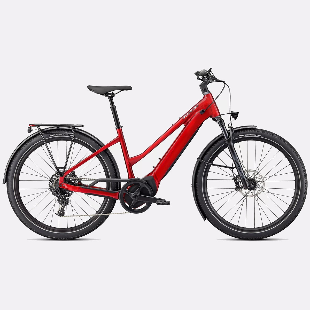 2023 Specialized vado 5.0 step through ul bike redtnt/silrefl l