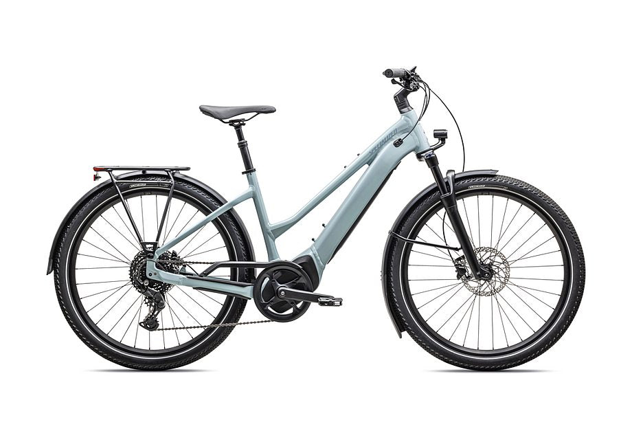 2025 Specialized vado 4.0 step through ul bike satin seafoam / lapis pearl / glacial metallic s