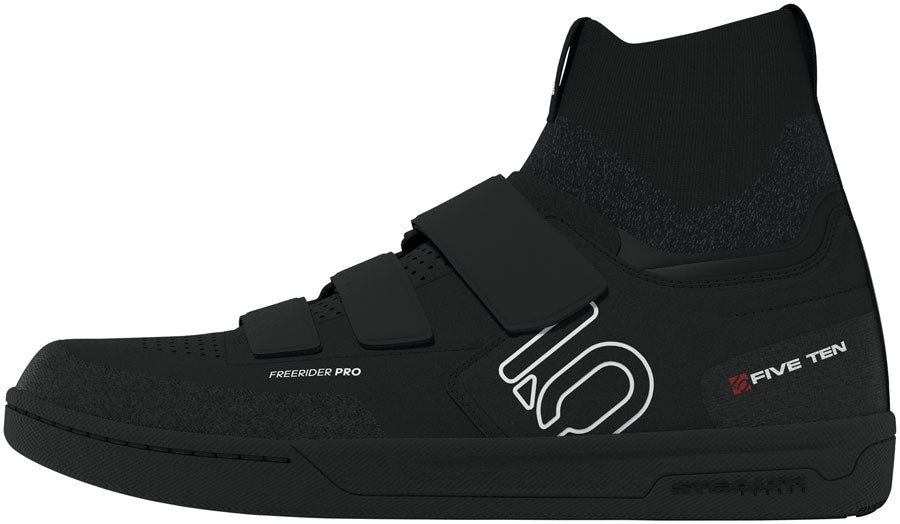 Five Ten Freerider Pro Mid VCS Flat Shoes - Men's Core BLK/FTWR White/Carbon 8.5