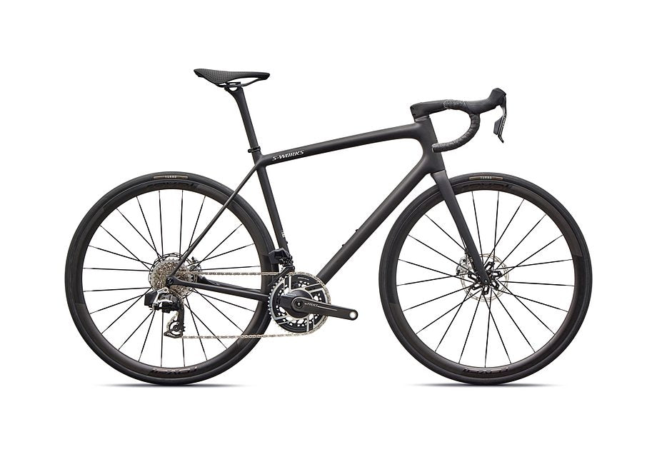 2026 Specialized Aethos S-Works Axs Bike Satin Carbon / Gloss Dolomite Metallic 49