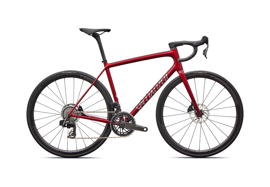 2026 Specialized Aethos Pro Axs Bike Gloss Red Sky / Chrome 54-Goodwynn'sGoodwynn's