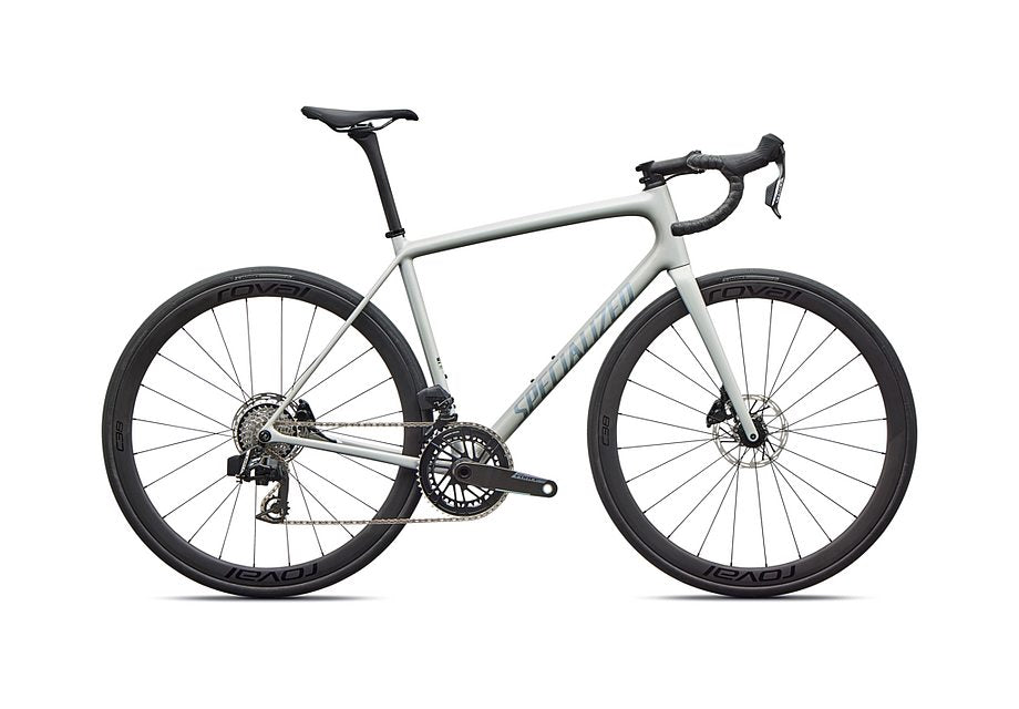 2026 Specialized Aethos Expert Axs Bike Gloss Dolomite Metallic / Blue Pearl Over Shadow Silver 61-Goodwynn'sGoodwynn's