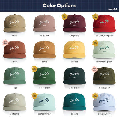 Endless August Supply Co. - Custom Nylon Hat | Script City Customizable Hat | Name Drop