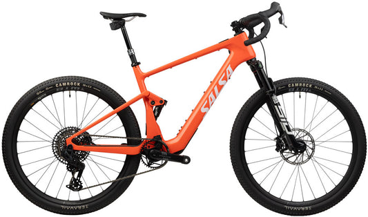 Salsa Wanderosa C Force XO AXS Transmission Ebike - 29" Carbon Coral X-Small-Goodwynn's