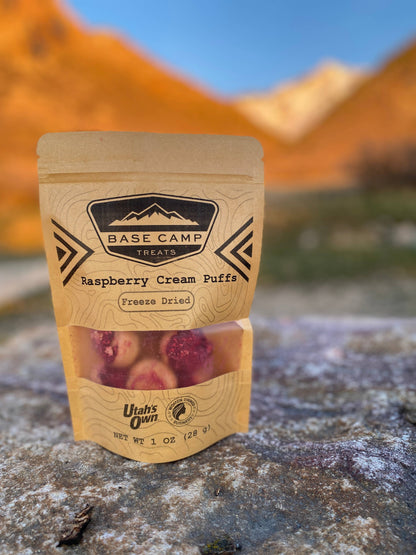 Base Camp Treats - Freeze Dried Raspberry Cream Puffs