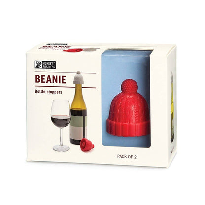Monkey Business Design USA LLC - Winter Hat Bottle Stoppers | Beanie Pack Of 2