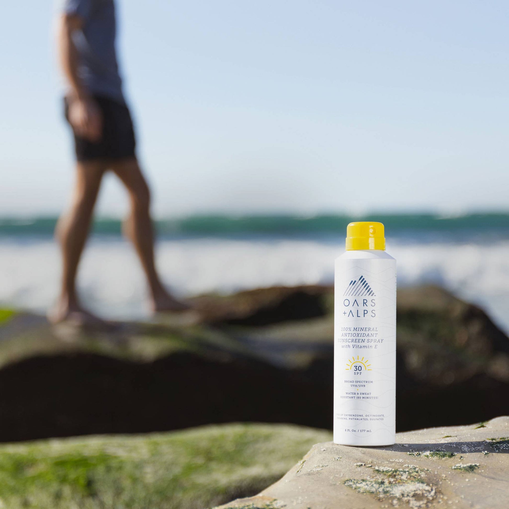 Oars + Alps - 100% Mineral Sunscreen Men's SPF 30 Spray, Shea Butter-Goodwynn'sGoodwynn's
