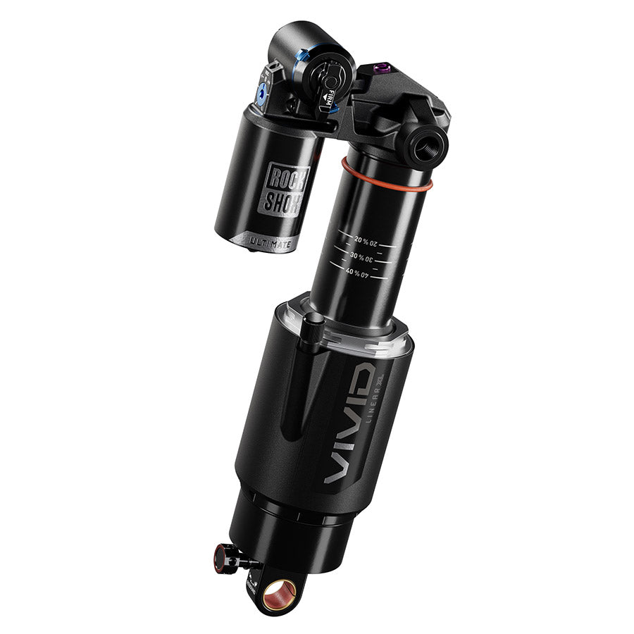 RockShox Vivid Ultimate D1 Rear shock 205x60 Shaft Eyelet: No Bushing - 90 Deg Rotation Body Eyelet: Trunnion 2 Tokens Reb55/Comp34 Lockout 25 Specialized Enduro (2020+)-Goodwynn'sGoodwynn's