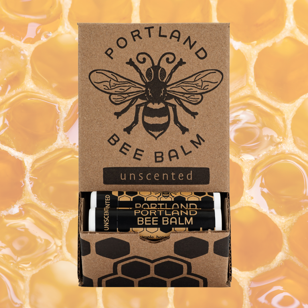 Portland Bee Balm - Unscented Beeswax Lip Balm Display – 24-Count-Goodwynn'sGoodwynn's