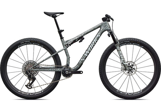 2027 Specialized Epic 9 S-Works Bike Gloss Metallic Obsidian Multi Color Dry Impasto/ Metallic White Silver S-Goodwynn's