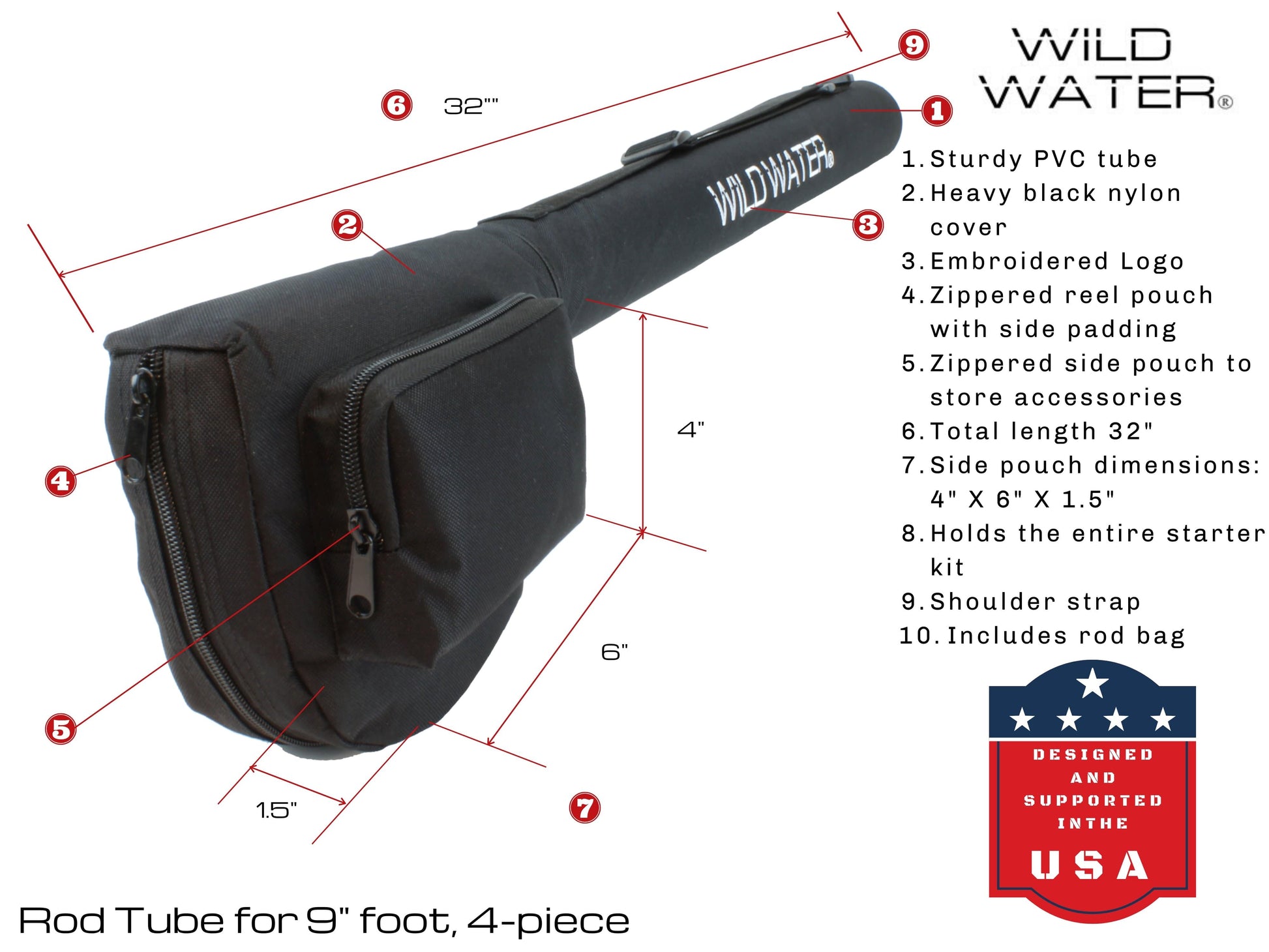 Wild Water Deluxe Fly Fishing Kit, 9 ft 3/4 wt Rod-Goodwynn'sGoodwynn's