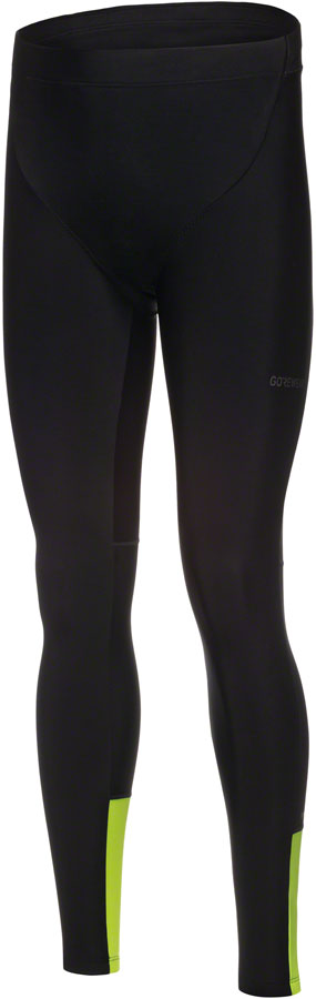 Gorewear Swiftride Thermo Tights - Black/Neon Yellow Mens Medium