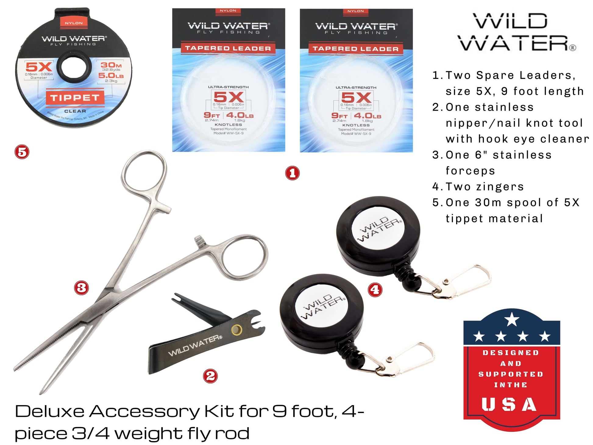 Wild Water Deluxe Fly Fishing Kit, 9 ft 3/4 wt Rod-Goodwynn'sGoodwynn's