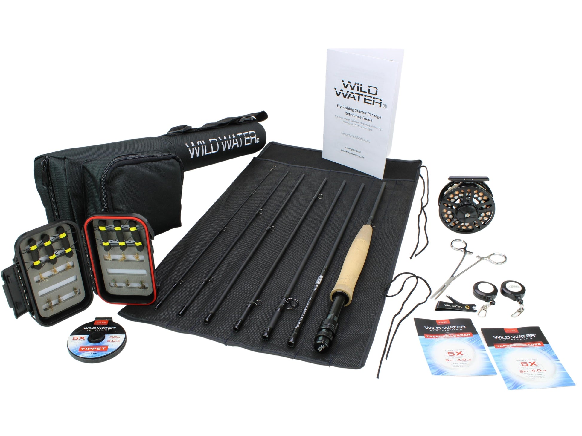 Wild Water Fly Fishing Kit with CNC Fly Reel - 9 ft 5 wt 7-piece Rod-Goodwynn'sGoodwynn's