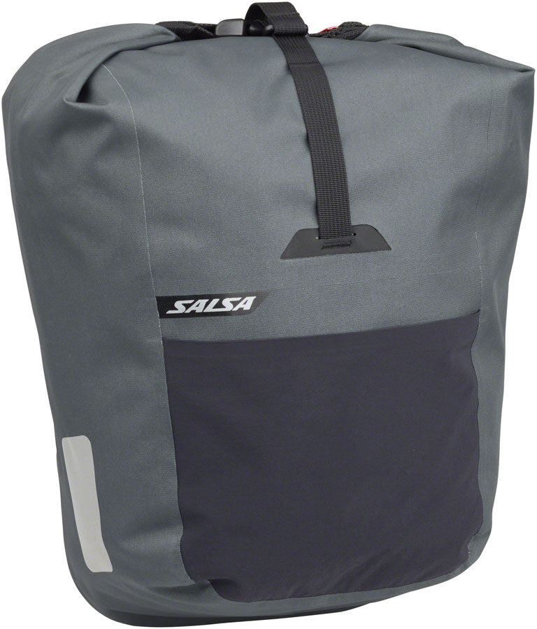Salsa EXP Series Agave Pannier - 12.5L Roll-Top Gray Each-Goodwynn'sGoodwynn's