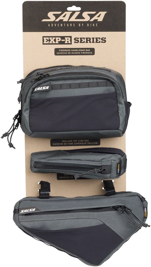Salsa EXP-R Series Bag Bundle - Includes Campion Frame Bag Fireweed Handlebar Bag Trillium Top Tube Bag Small-Goodwynn'sGoodwynn's