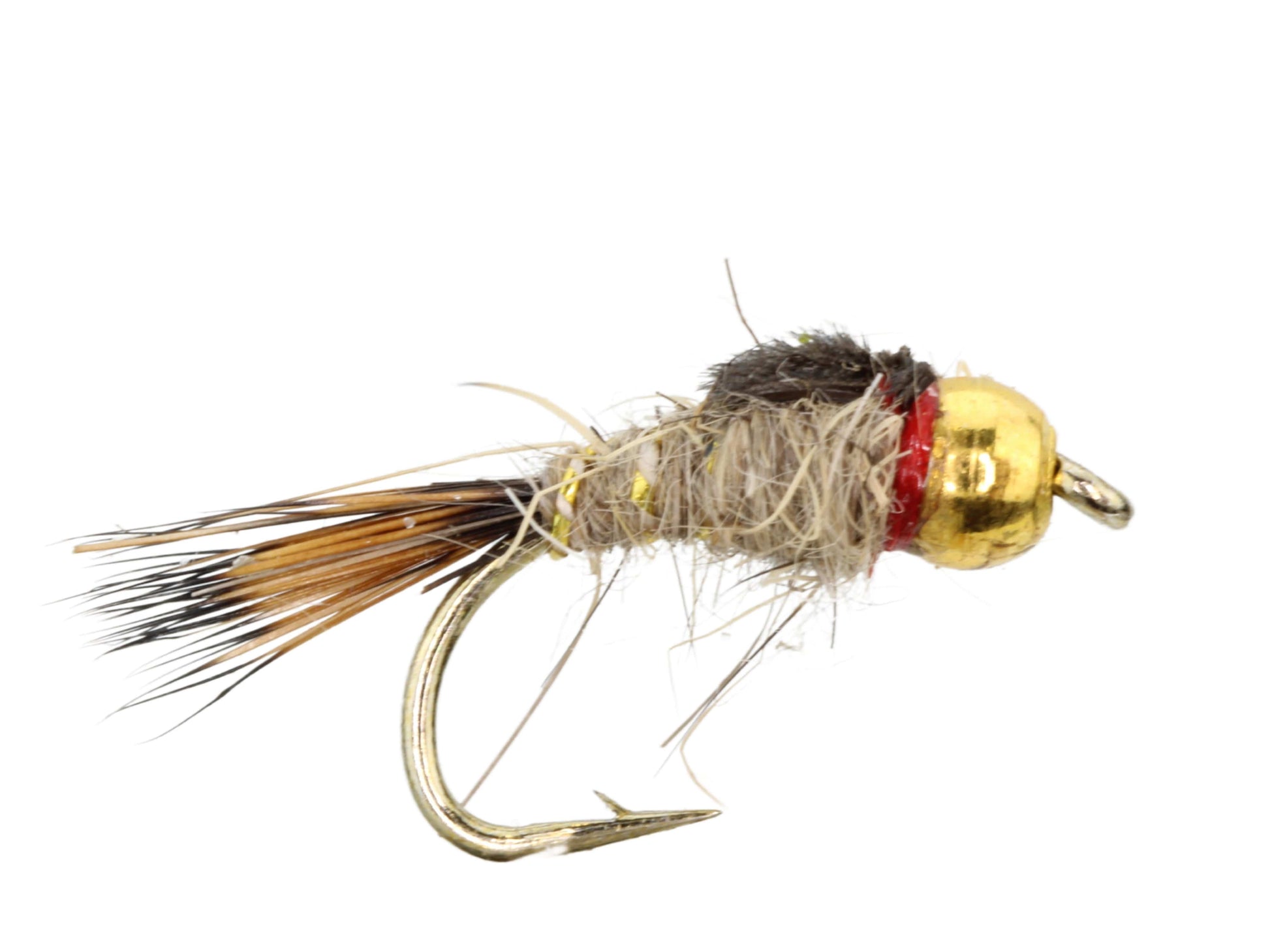 Wild Water Fly Fishing Fly Tying Material Kit, Bead Head Gold Ribbed Hare's Ear Nymph-Goodwynn'sGoodwynn's