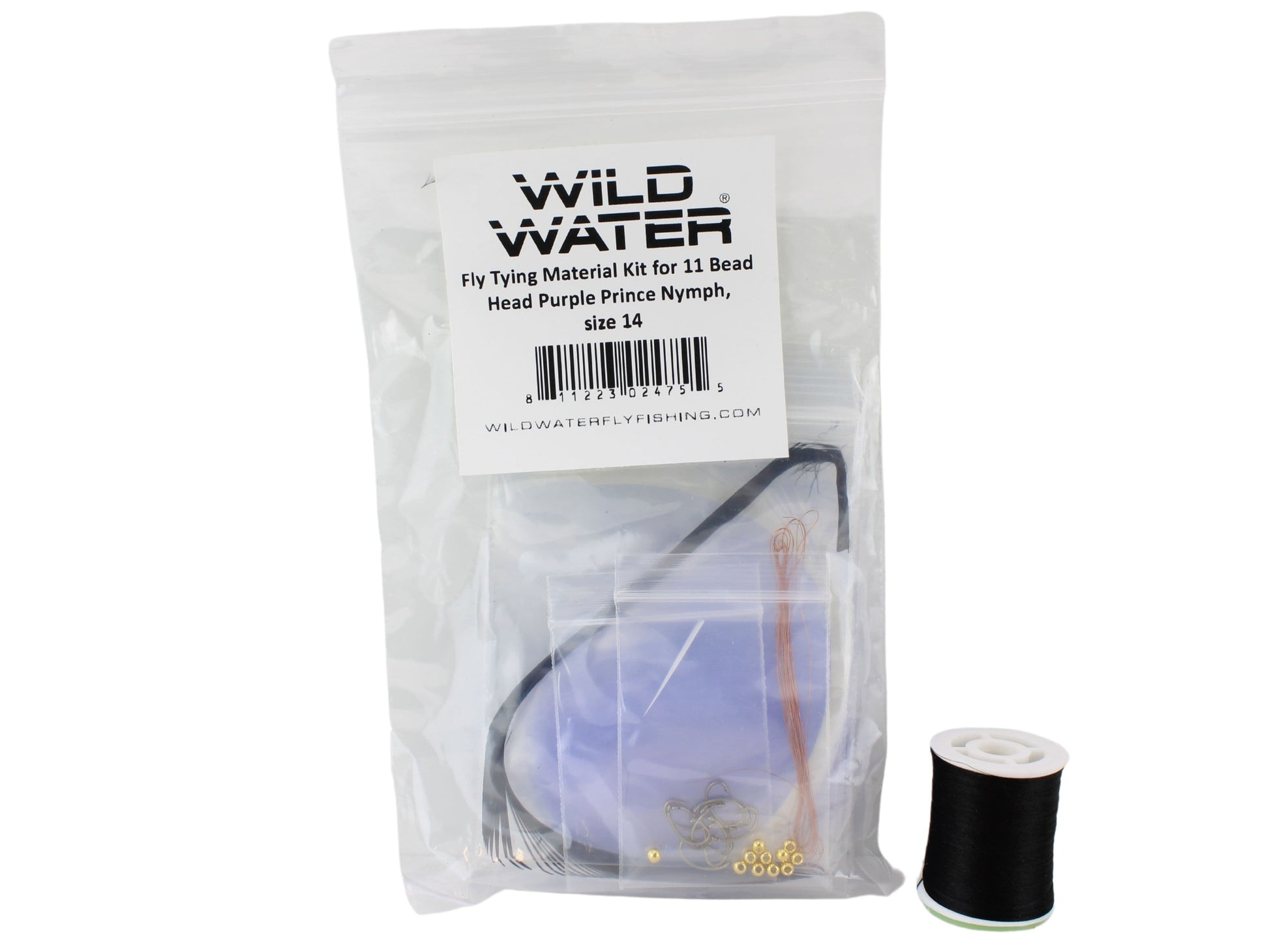 Wild Water Fly Fishing Fly Tying Material Kit, Bead Head Purple Prince Nymph-Goodwynn'sGoodwynn's
