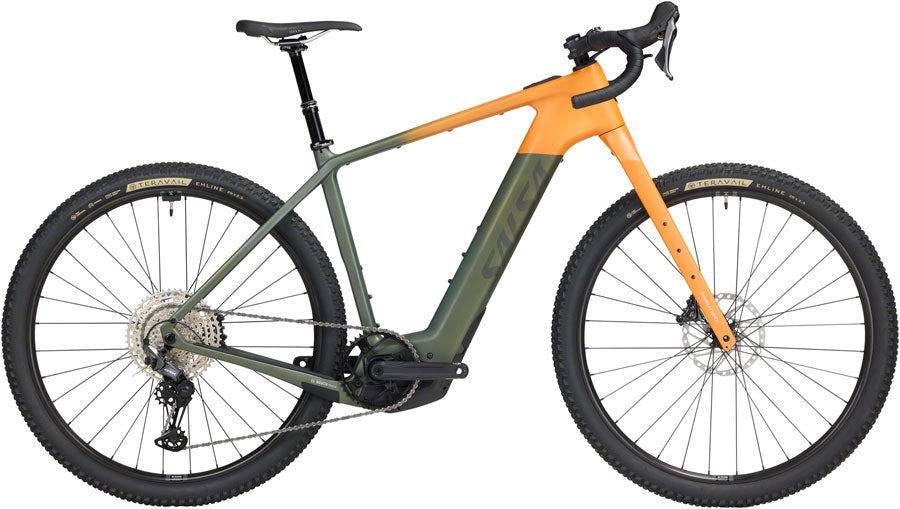 Salsa Tributary C GRX 820 Ebike - 29" Carbon Dark Pine/Terracotta Small-Goodwynn'sGoodwynn's