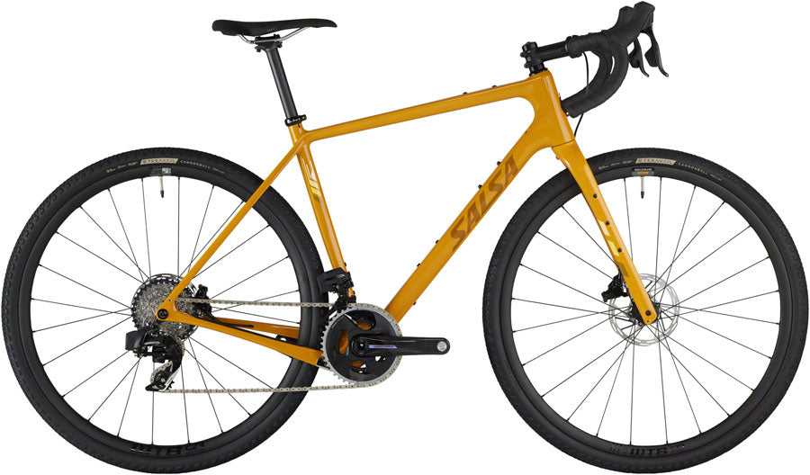 Salsa Warbird C Force AXS Wide Bike - 700c Carbon Mustard Yellow 52.5cm-Goodwynn'sGoodwynn's