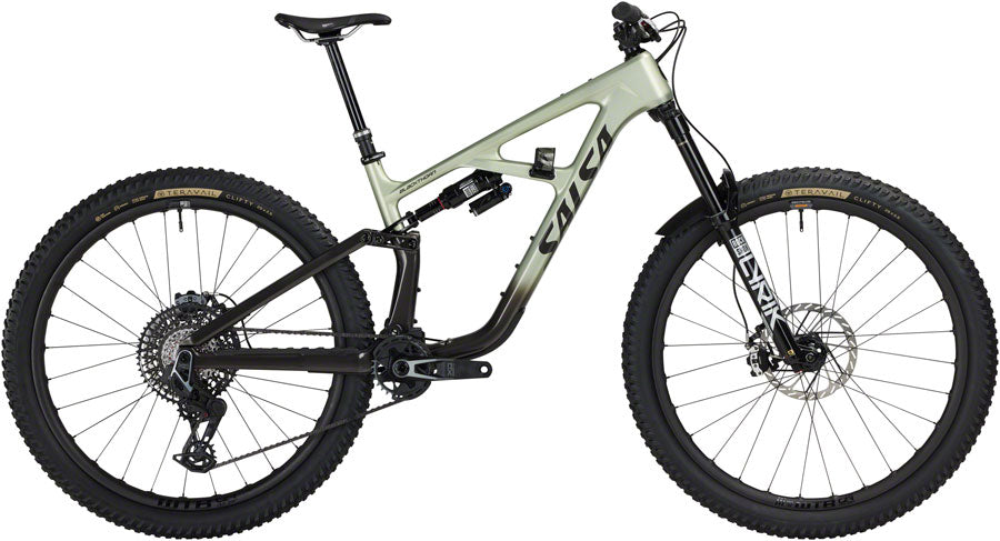 Salsa BLKthorn 145 C XO AXS Trasmission Bike - 29" Carbon Coffee BLK / Sage X-Large-Goodwynn'sGoodwynn's