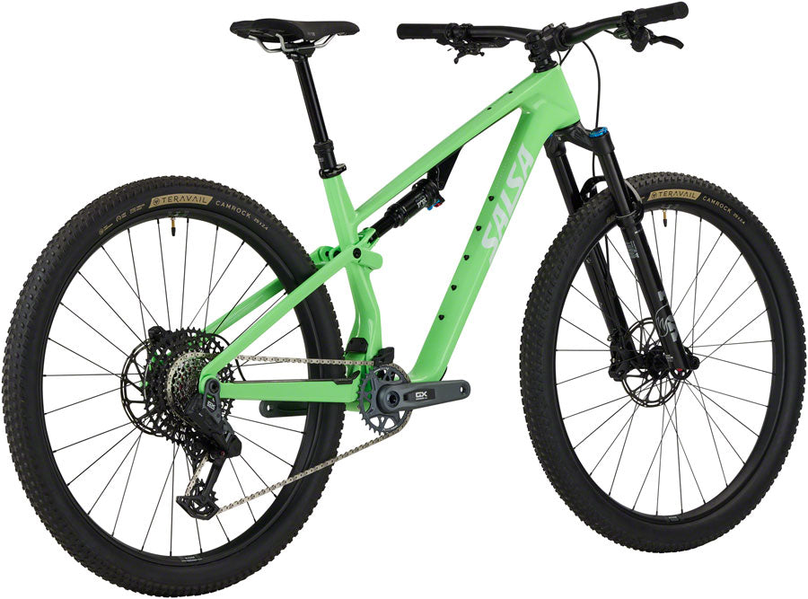 Salsa Spearfish C Deluxe GX AXS Transmission Bike - 29" Carbon Citrus Green Large