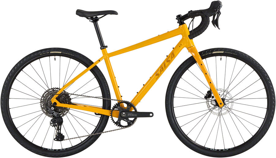 Salsa Journeyer Drop Bar Cues 1x11 Bike - 700c Aluminum Mustard 55cm-Goodwynn'sGoodwynn's