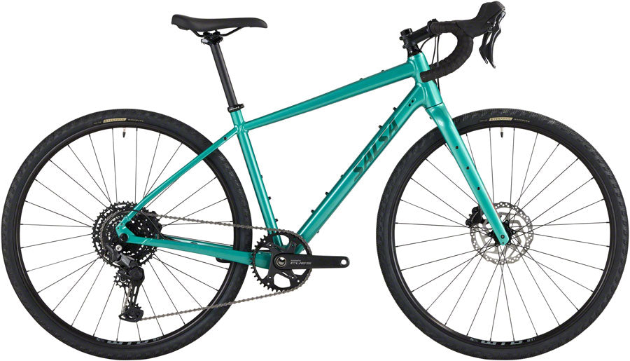 Salsa Journeyer Drop Bar Cues 1x10 Bike - 700c Aluminum Teal Green 53cm