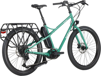 Surly Skid Loader Cargo Ebike - 27.5 Steel Illegal Smile Green Large