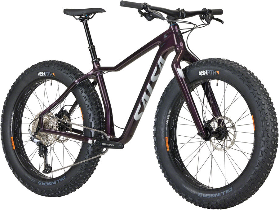 Salsa Heyday! C Deore 12 Fat Tire Bike - 26" Carbon Black Cherry X-Large-Goodwynn'sGoodwynn's