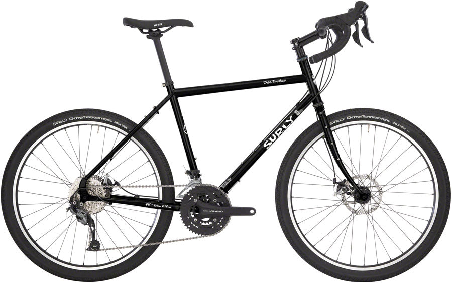 Surly Disc Trucker Bike - 26" Steel Hi-Viz Black 46cm-Goodwynn'sGoodwynn's