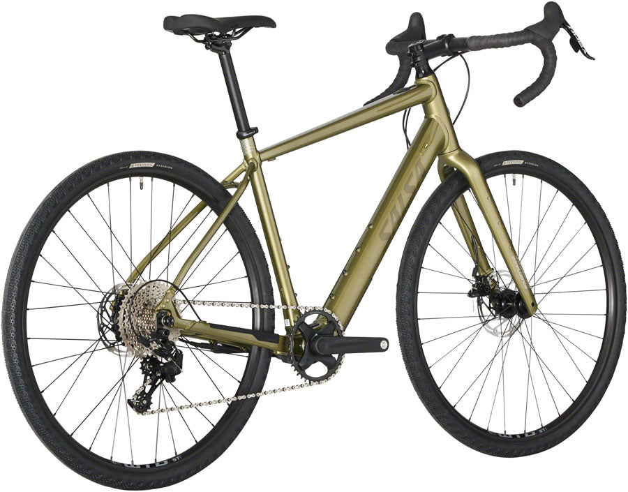 Salsa Confluence Drop Bar Apex 1 Ebike - 700c Aluminum Avocado Green 57cm-Goodwynn'sGoodwynn's