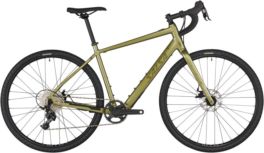 Salsa Confluence Drop Bar Apex 1 Ebike - 700c Aluminum Avocado Green 57cm-Goodwynn'sGoodwynn's