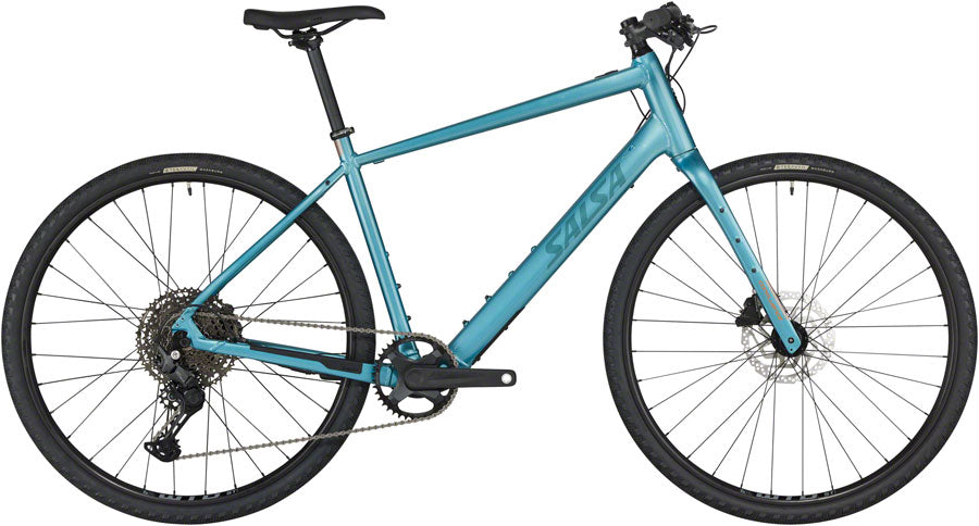 Salsa Confluence Flat Bar Cues 11 Ebike - 700c Aluminum Dark Cyan X-Small-Goodwynn'sGoodwynn's