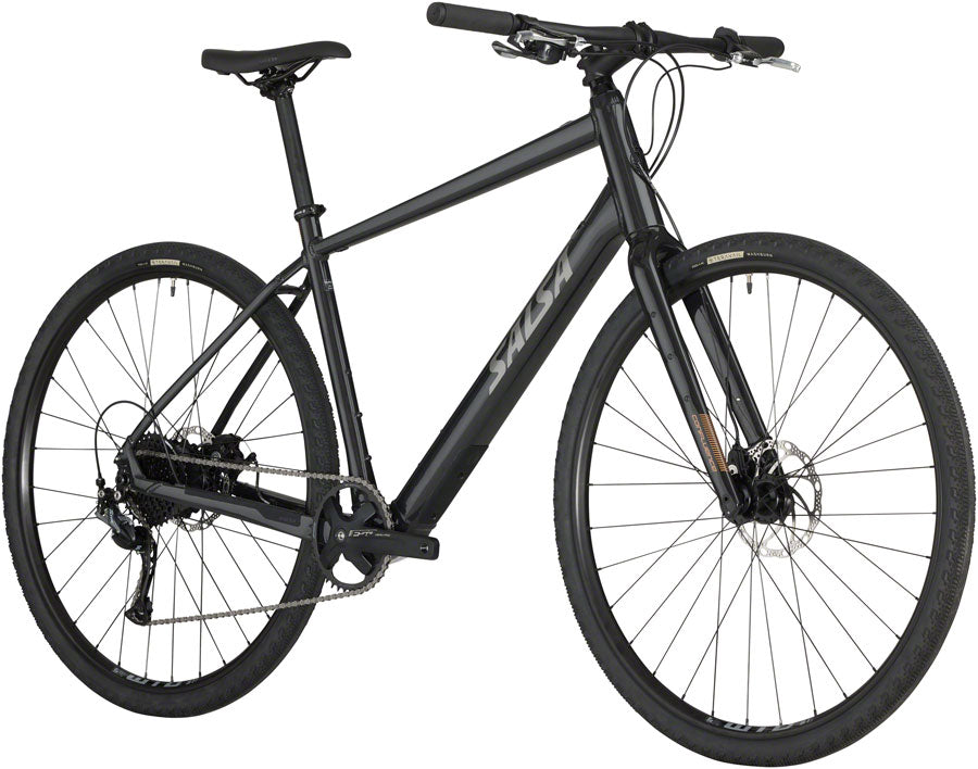 Salsa Confluence Flat Bar Altus 1x9 Ebike - 700c Aluminum Black X-Large-Goodwynn'sGoodwynn's