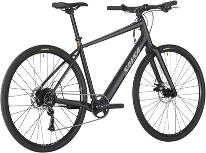 Salsa Confluence Flat Bar Altus 1x9 Ebike - 700c Aluminum Black Medium