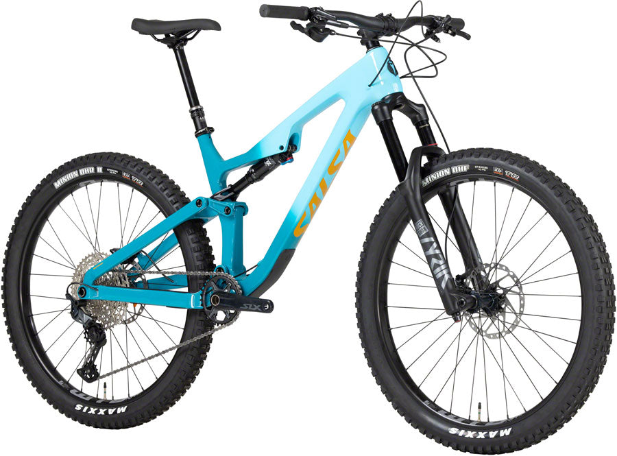 Salsa Rustler Carbon SLX Bike - 27.5" Carbon Teal Fade X-Large
