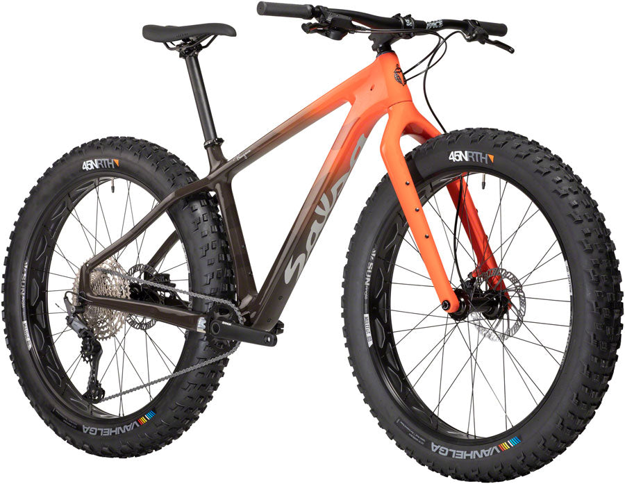 Salsa Beargrease Carbon Deore 11spd Fat Tire Bike - 27.5" Carbon Red Fade X-Large-Goodwynn'sGoodwynn's