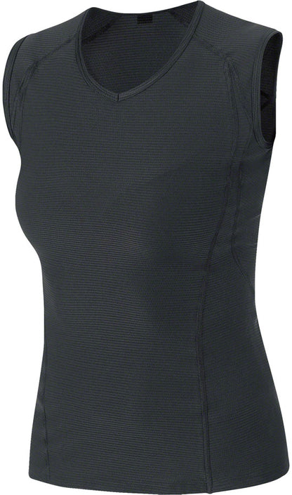 Gorewear M Base Layer Sleeveless Shirt - Black Womens X-Large