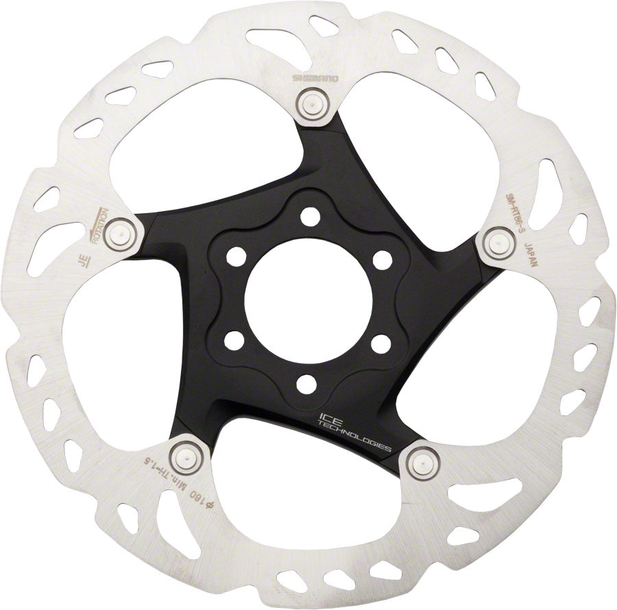 Shimano Deore XT SM-RT86-S2 Disc Brake Rotor - 160mm 6-Bolt Silver/Black-Goodwynn'sGoodwynn's