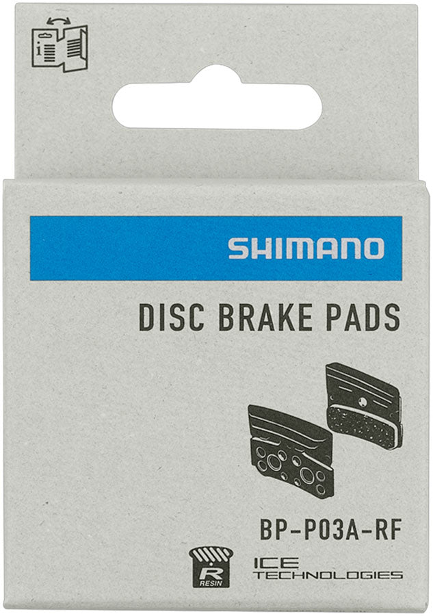 Shimano P03A-RF Disc Brake Pads Springs - Resin Compound Finned Aluminum Back Plate One Pair-Goodwynn'sGoodwynn's