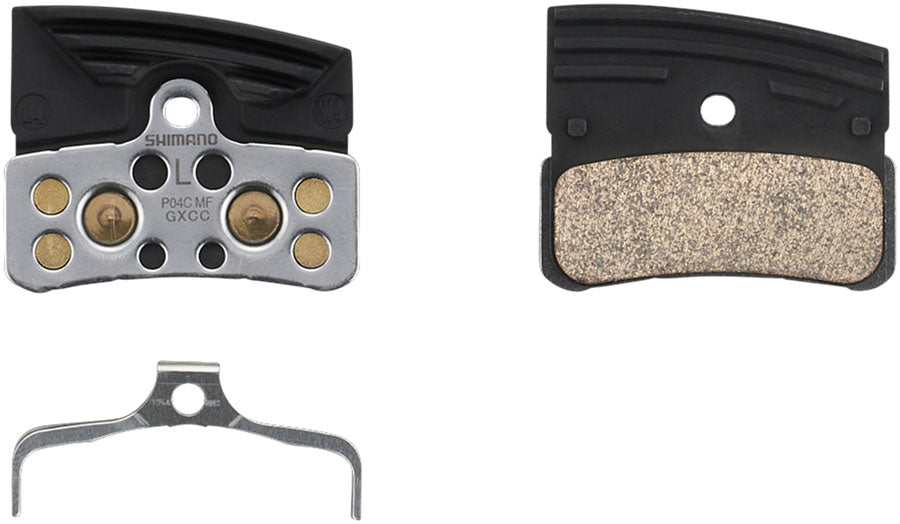 Shimano P04C-MF Disc Brake Pads Springs - Metal Compound Finned Aluminum Stainless Steel Back Plate One Pair-Goodwynn'sGoodwynn's