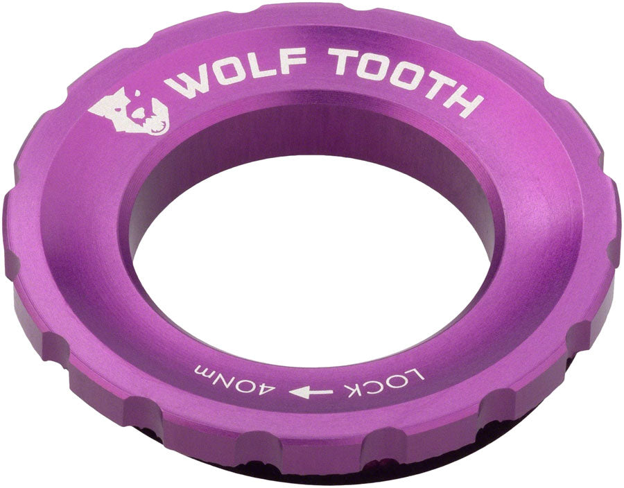 Wolf Tooth CenterLock Rotor Lockring - External Splined Ultraviolet Purple-Goodwynn'sGoodwynn's